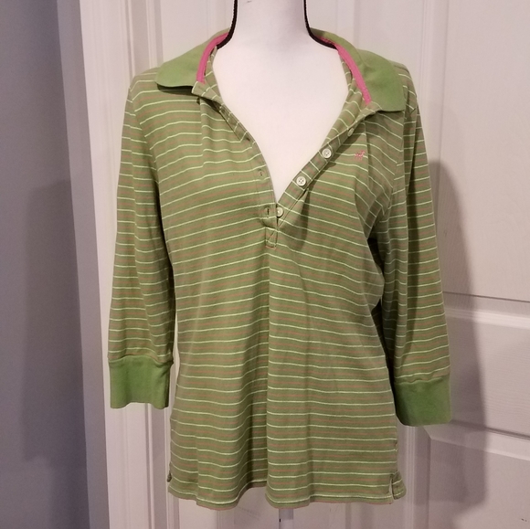 OLD NAVY LONG SLEEVED BUTTONDOWN GREEN SHIRT SZ XL - Picture 3 of 8